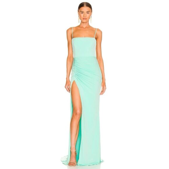 ⚡️SALE Katie May Great Kate Gown in Supercharged Mint Backless Maxi Dress - Picture 3 of 4